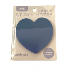 Post-it Sticky Notes Azul escuro Transparente