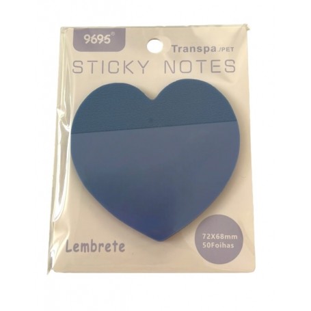 Post-it Sticky Notes Azul escuro Transparente