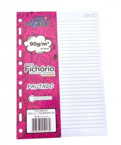Refil Fichário Colegial Pautado - MERCI