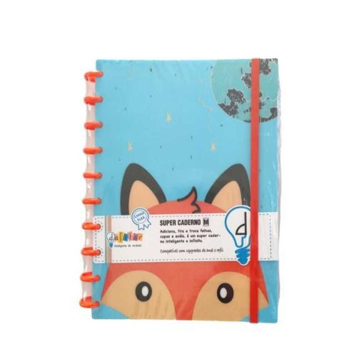 Super Caderno Raposa M - Linha Flex - Dafitar