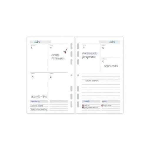 Refil Planner A5 Ótima MY WEEK - Planejador Permanente - Image 3