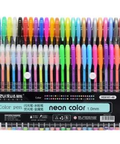 Conjunto de 48 cores de canetas gel Neon Color*