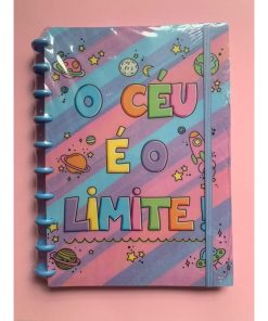 Super Caderno O céu é o Limite Azul M - Linha Flex- Dafitar