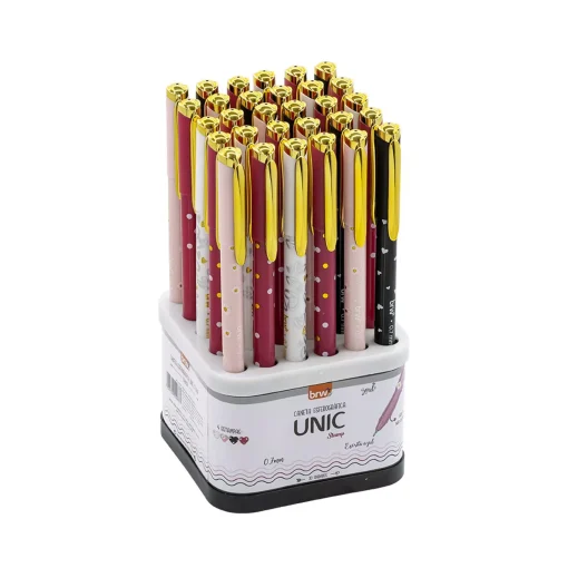 Caneta esferográfica Unic Stamp 0.7mm - Unidade - BRW