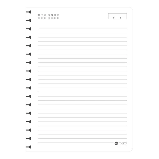 Refil Caderno Reposicionável Colegial - MERCI - Image 2