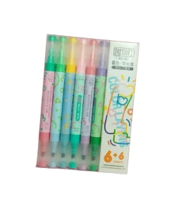 Marca Texto Duas Pontas (6 Cores)*