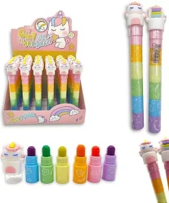 Marca Texto Em Gel Unicórnio (6 Cores)*