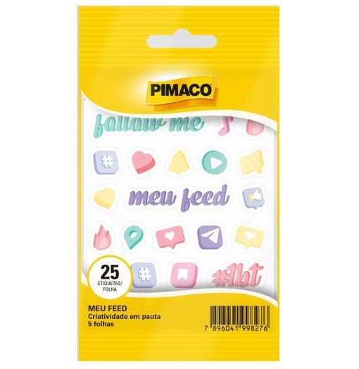 Etiquetas Adesivas Meu Feed - Pimaco