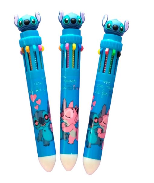 Caneta 10 cores Stitch 0.7mm - Unidade*