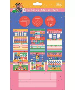 Folhas Soltas de Adesivos para Pets 6 folhas - Tilibra