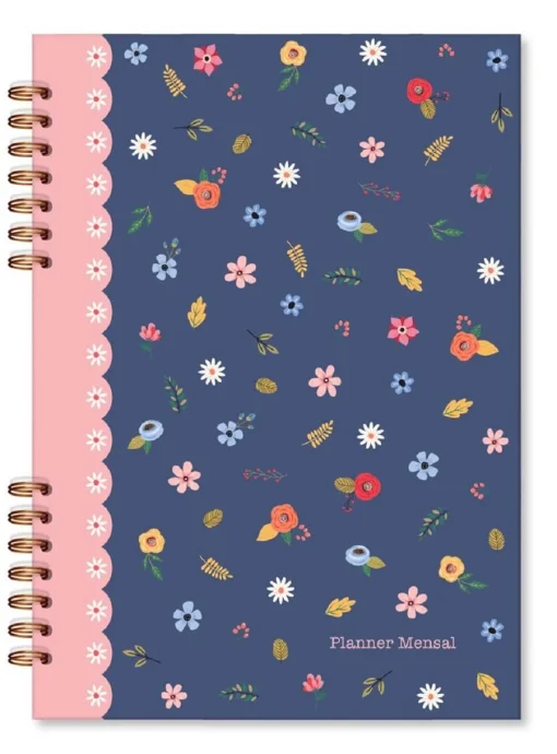 Planner Compacto Mensal Buquê - Fina Ideia