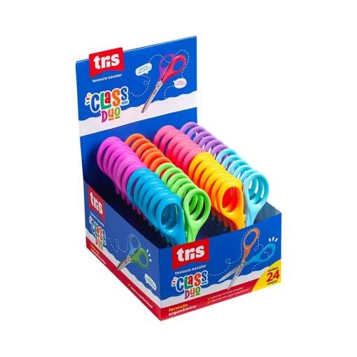 Tesoura Escolar Class Duo - 13cm - Tris