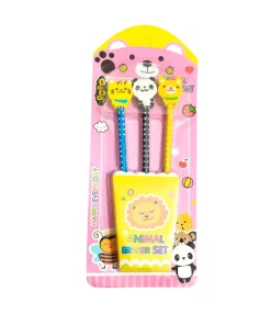 Kit Lápis com Borracha Pets*