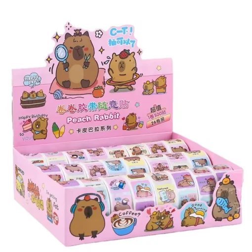 Rolo com 500 Adesivos De Capivara*