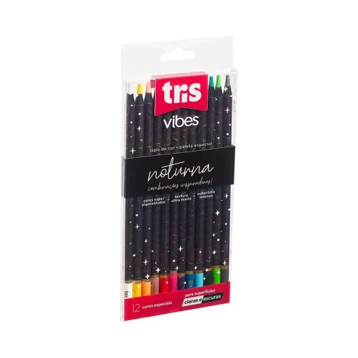 Lapis de Cor Paleta Especial Noturna 12 cores - Tris