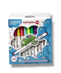 Canetinhas Sylvapen com Cheirinho (12 Cores) - NewPen