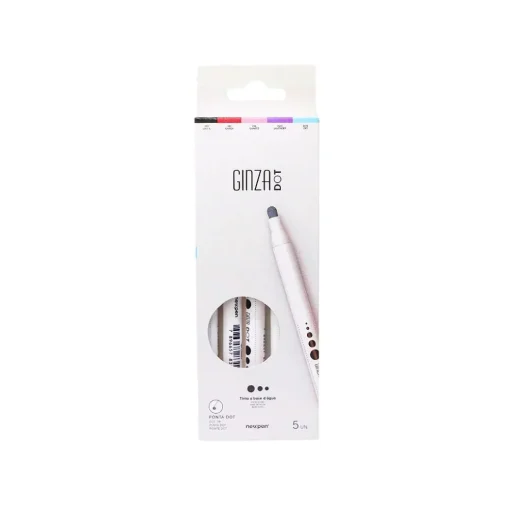 Caneta Ponta Dot Ginza Dot Kit C/ 5 Cores - Newpen