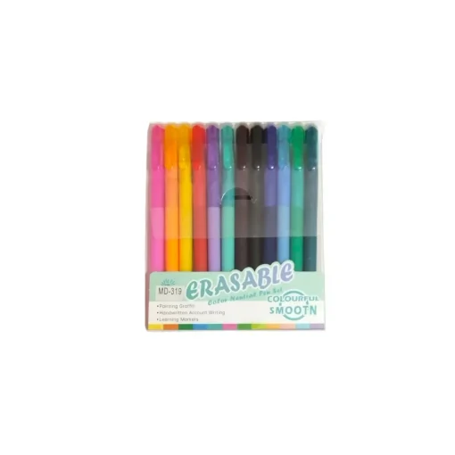 Kit de 12 Canetas apagáveis*