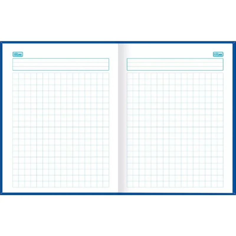 Caderno Quadriculado Brochura Capa Dura - Tilibra - Imagem 2