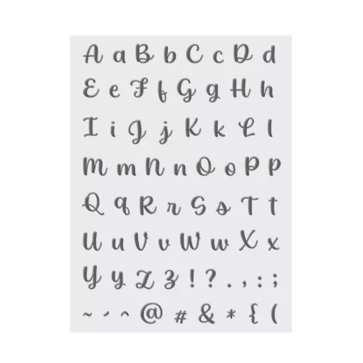 Carimbo Transparente Alfabeto E Símbolos Estilo Lettering - Tilibra - Image 2