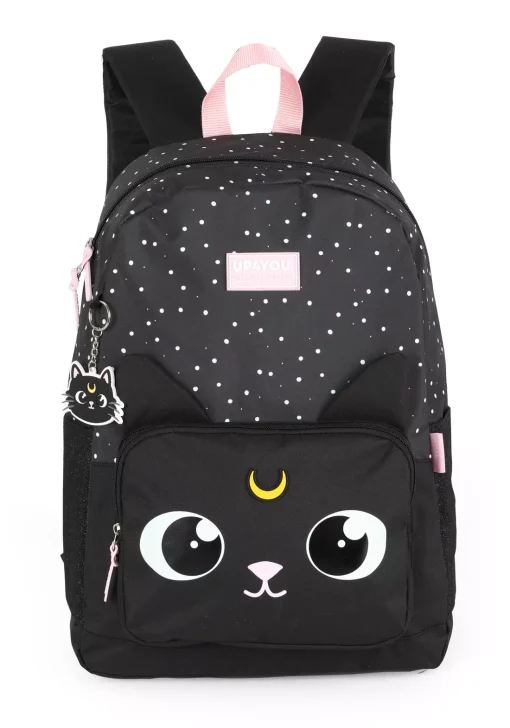 Mochila de Costas Up4you Gato - Preto