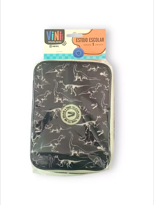 Estojo Box Estampa de Dinossauro - Vini Forte