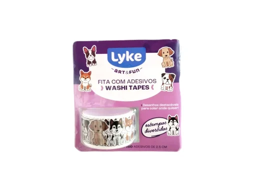 Fita Adesiva Washi Tapes Cachorrinhos - Lyke