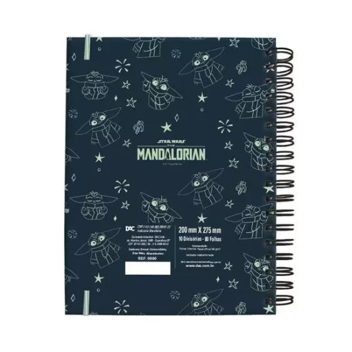 Caderno Smart Universitário 10 Matérias Star Wars Mandalorian - Dac - Image 2