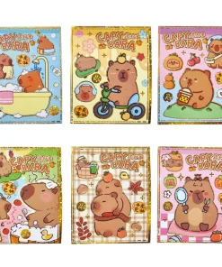 Bloco De Adesivo Bloquinho Com 12 Folhas 100 Adesivos de Capivara