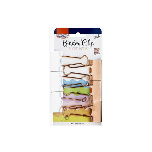 Binder Clip Whiter Rose - BRW