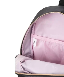 Alternative view of Mochila Poliéster Preto com Rosa, com estojo - BRW