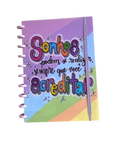 Super caderno Sonhos M - Linha Flex -Dafitar