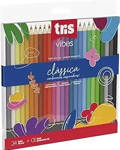Lápis de cor Vibes 24 cores - Tris