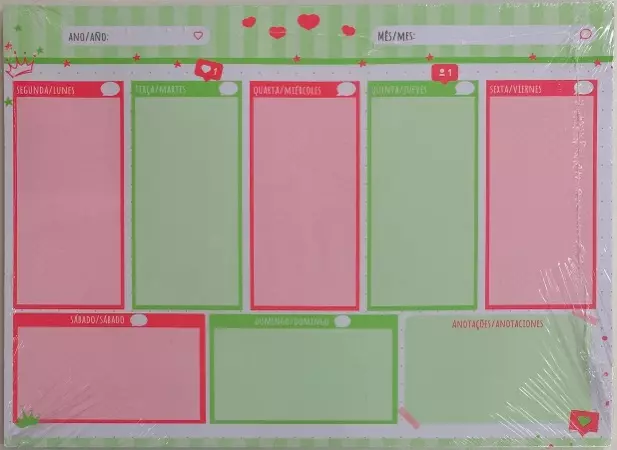 Planner permanente bloco - Animativa