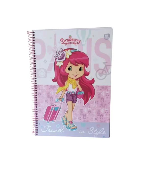 Caderno Universitário Moranguinho 1 matéria Espiral - Animativa