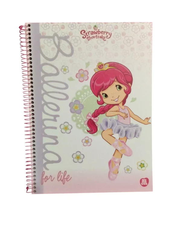 Caderno Universitário Moranguinho 1 matéria Espiral - Animativa