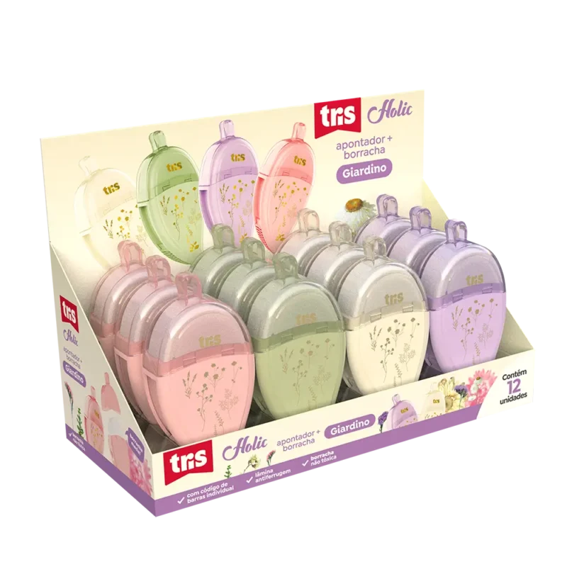 Apontador + Borracha Giardino - Tris