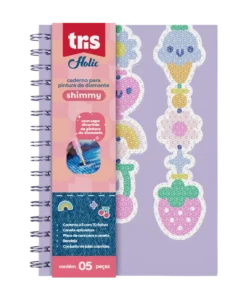 Alternative view of Caderno Shimmy Holic Lilás - Tris