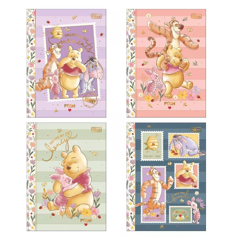 Caderno Colegial Pooh 160fls - Tilibra - Imagem 2