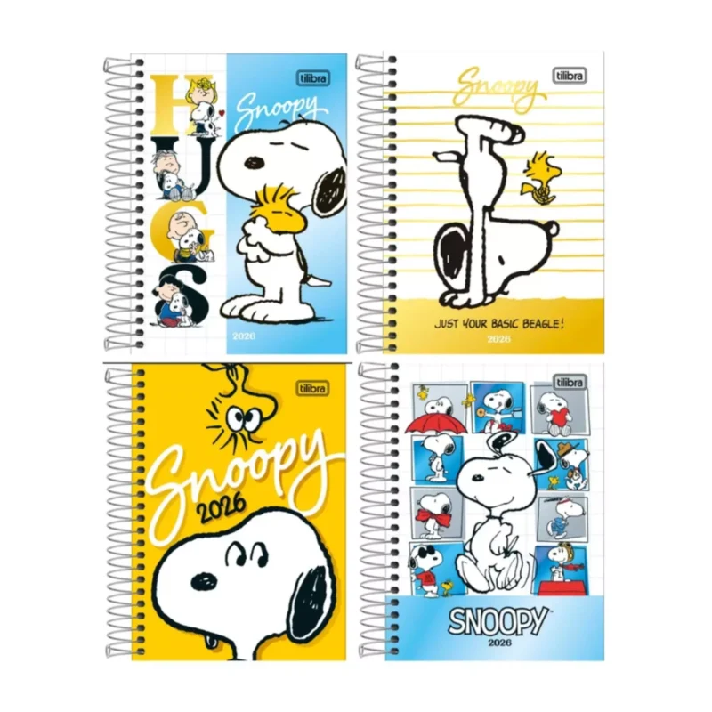 Agenda Espiral 2026 Snoopy - Tilibra