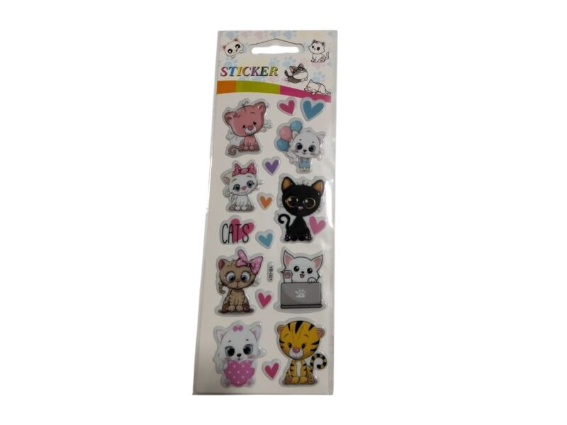 Adesivos 3 D Gatinhos - Moozi