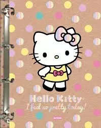 Caderno Argolado Colegial Hello Kitty - Jandaia