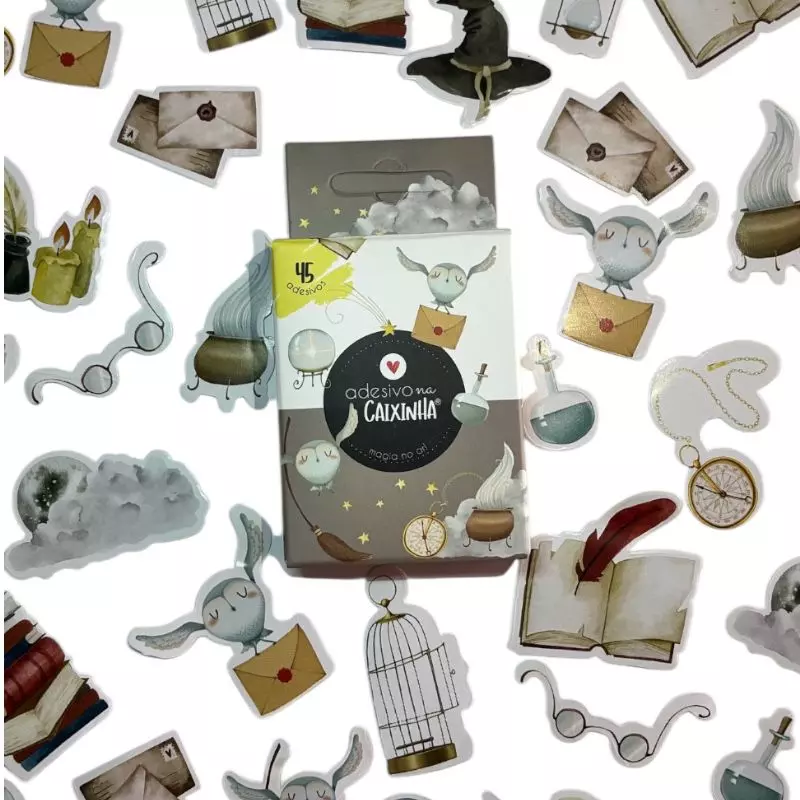 Adesivo na caixinha magia no ar - Buendia