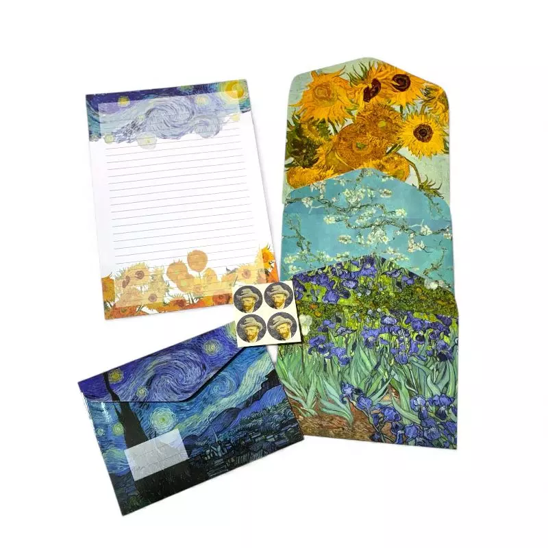 Papéis de carta com envelope Van Gog - Buendia - Imagem 2