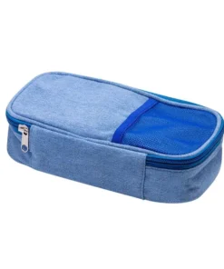 Estojo Nylon 50 Pens Jeans Azul - BRW