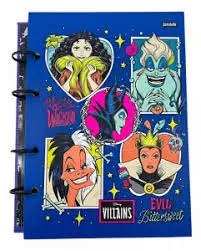 Caderno Argolado Disney Villains -Jandaia