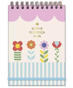 Caderno de Ideias Floral - Finaideia