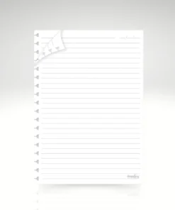 Refil caderno Pautado Folhas Removíveis - Fina Ideia